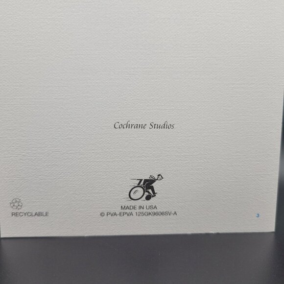 Cochrane Studios Thinking Of You Greeting Card Labrador Puppies Blank USA Made - Picture 5 of 5